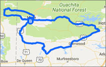 Mt. Magazine Byway Map